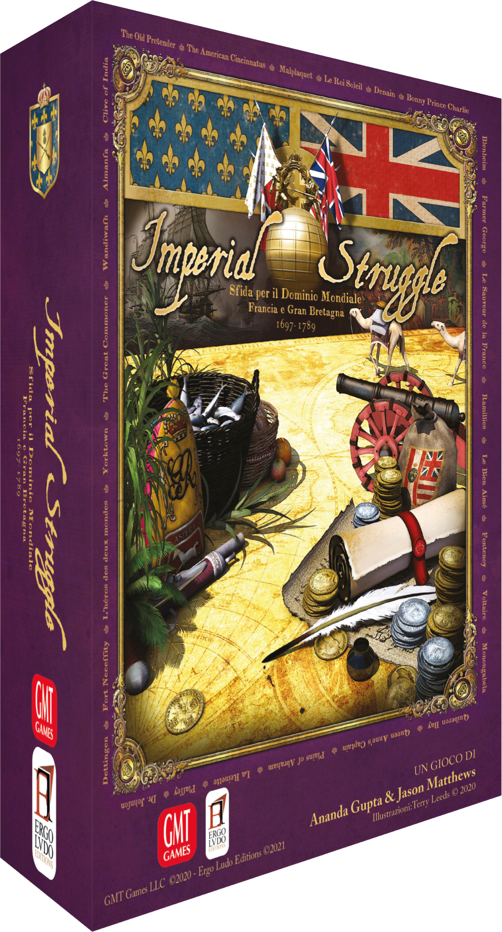 Box 3D Imperial Struggle gioco da tavolo