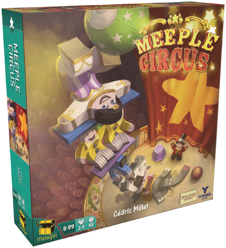 Copertina 3D Meeple Circus gioco da tavolo